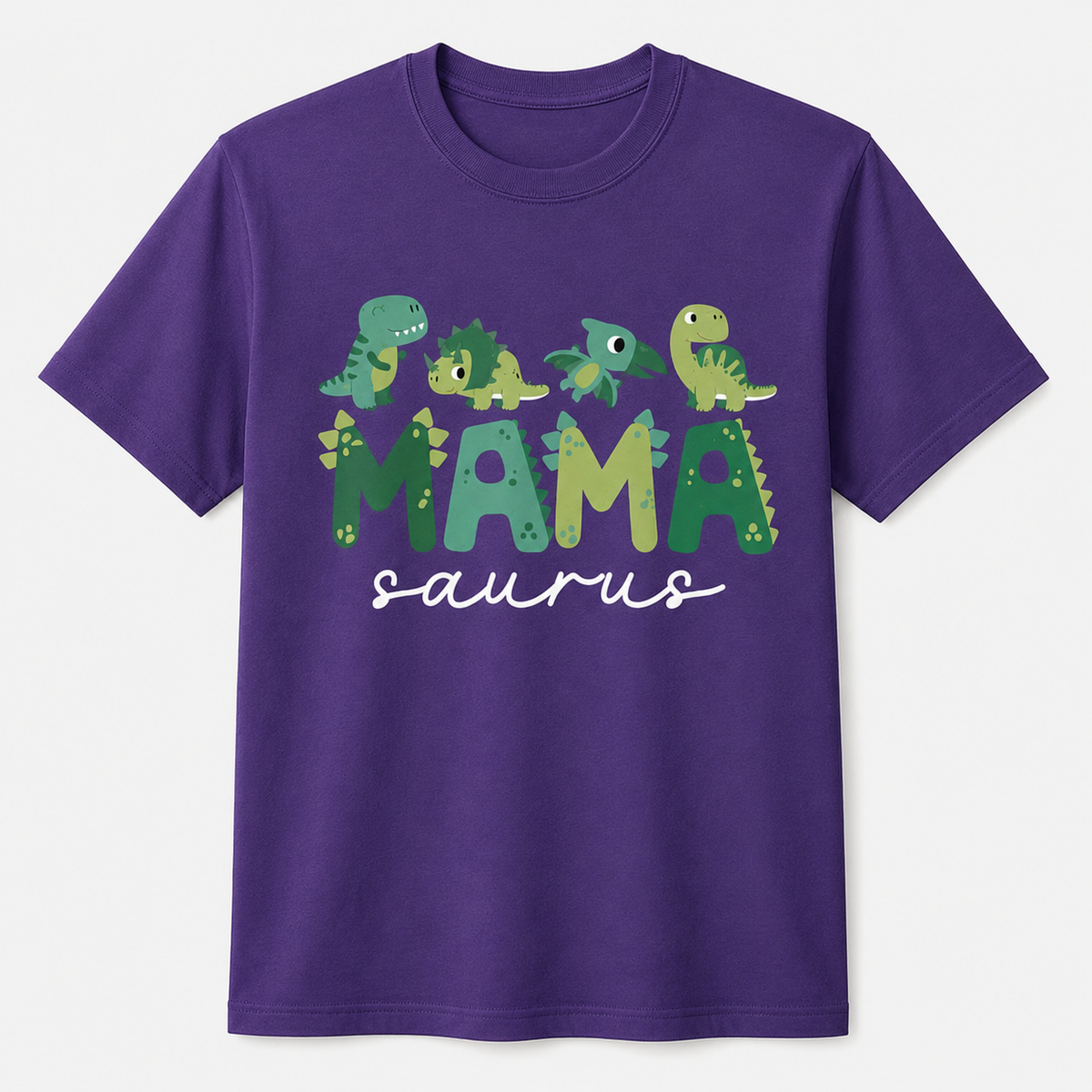 Mamasaurus Funny Mom Dinosaur Family Birthday T-Shirt