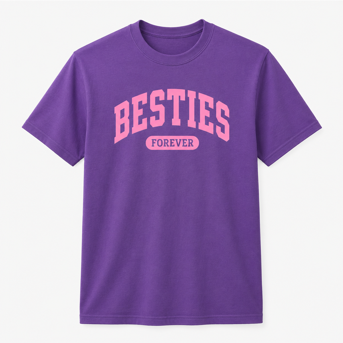 Besties Forever Graphic T-Shirt – BFF College Style Tee