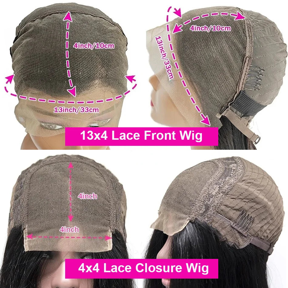 Deep Wave Bob Wig Human Hair Lace Front – 13x4 & 4x4 Transparent Lace
