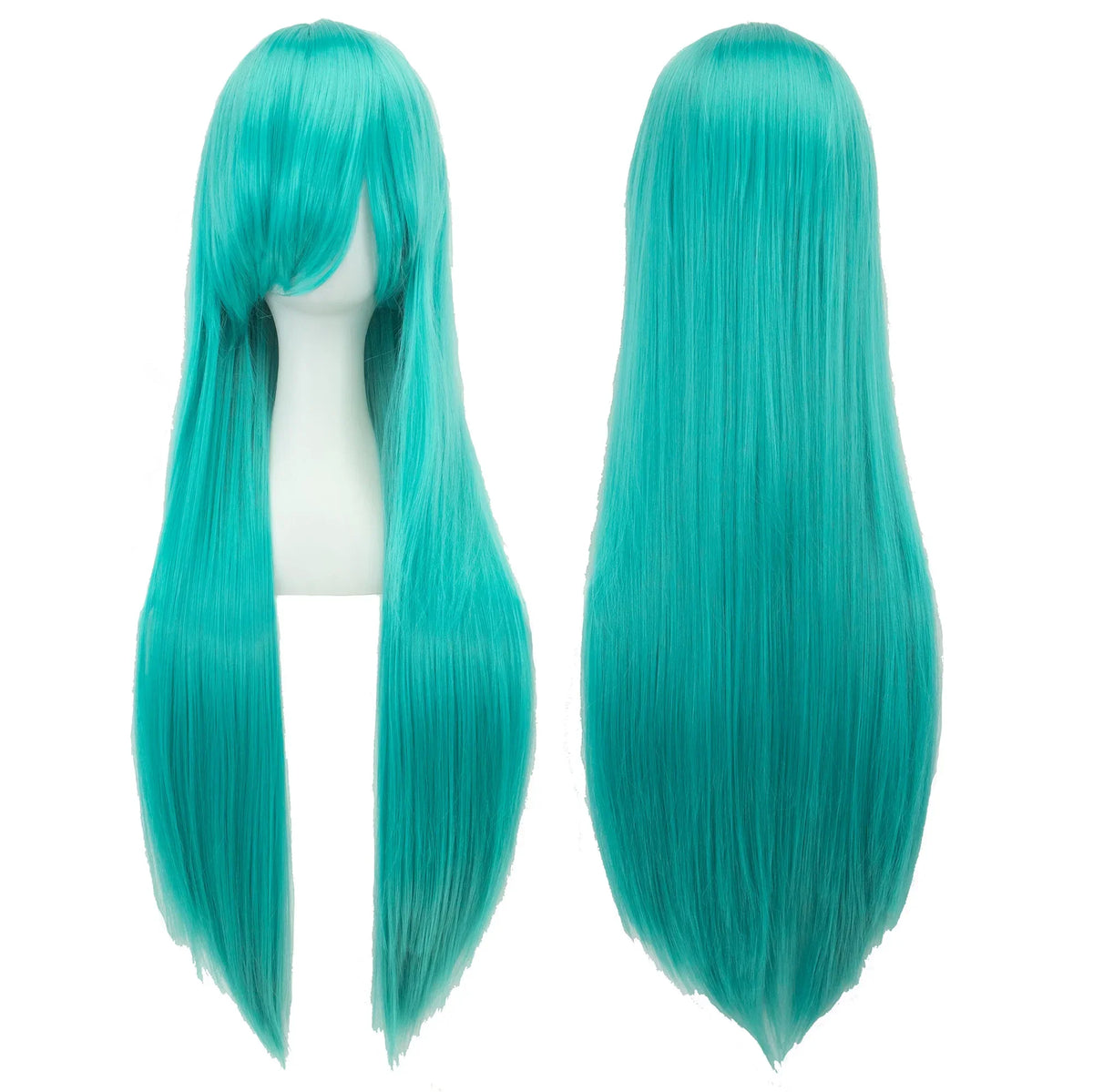 Long Straight Cosplay Wig 32 Inch Synthetic Hair