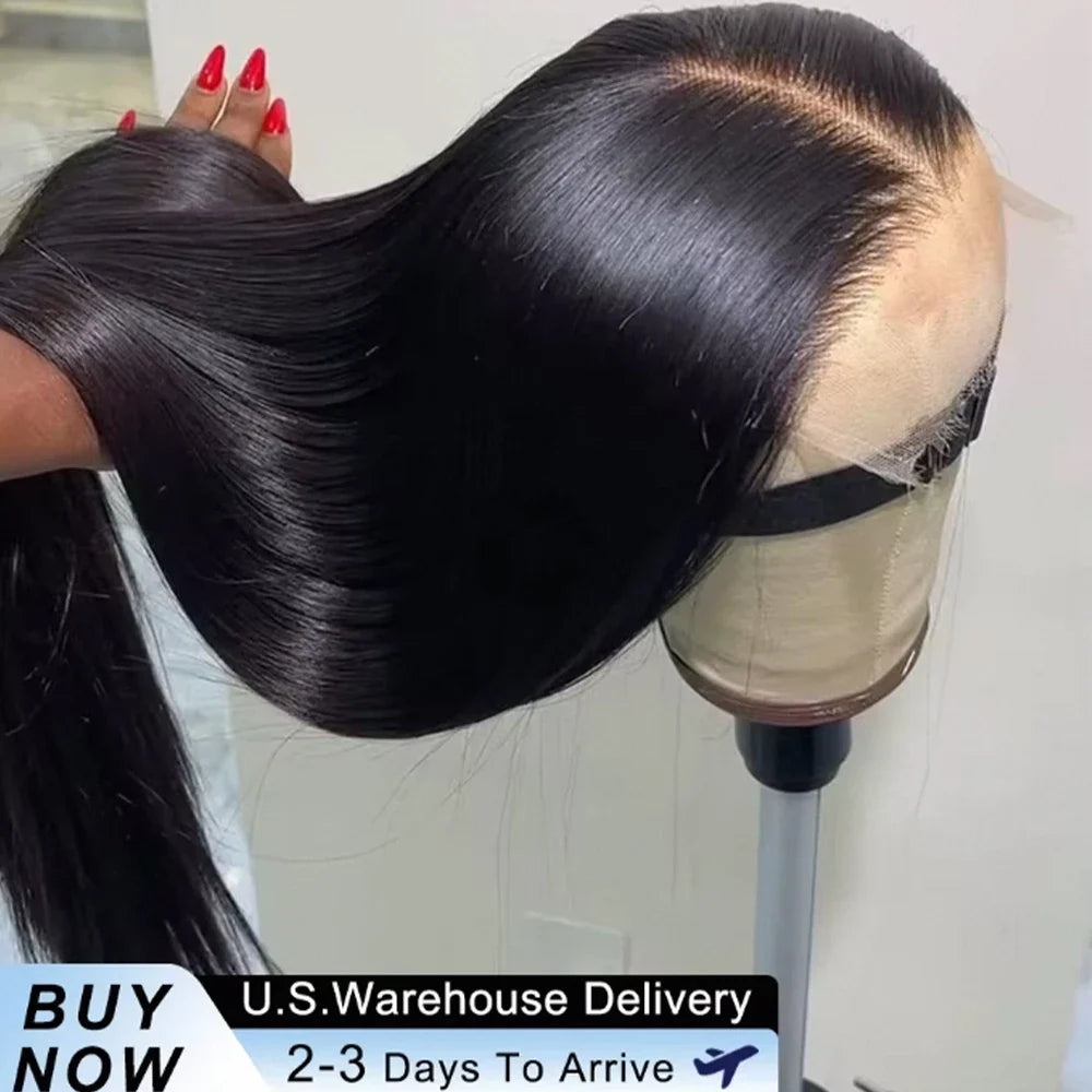 Bone Straight Human Hair Wig – HD Lace Glueless 250% Density