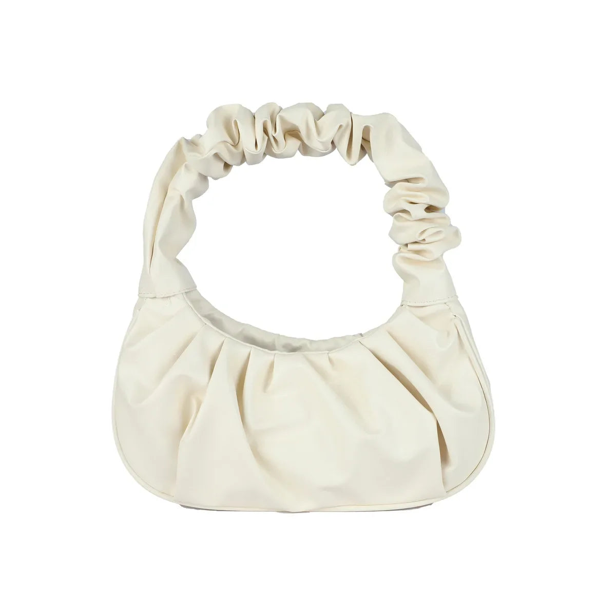 Pleated Cloud Hobo Bag – Women's PU Leather Handbag