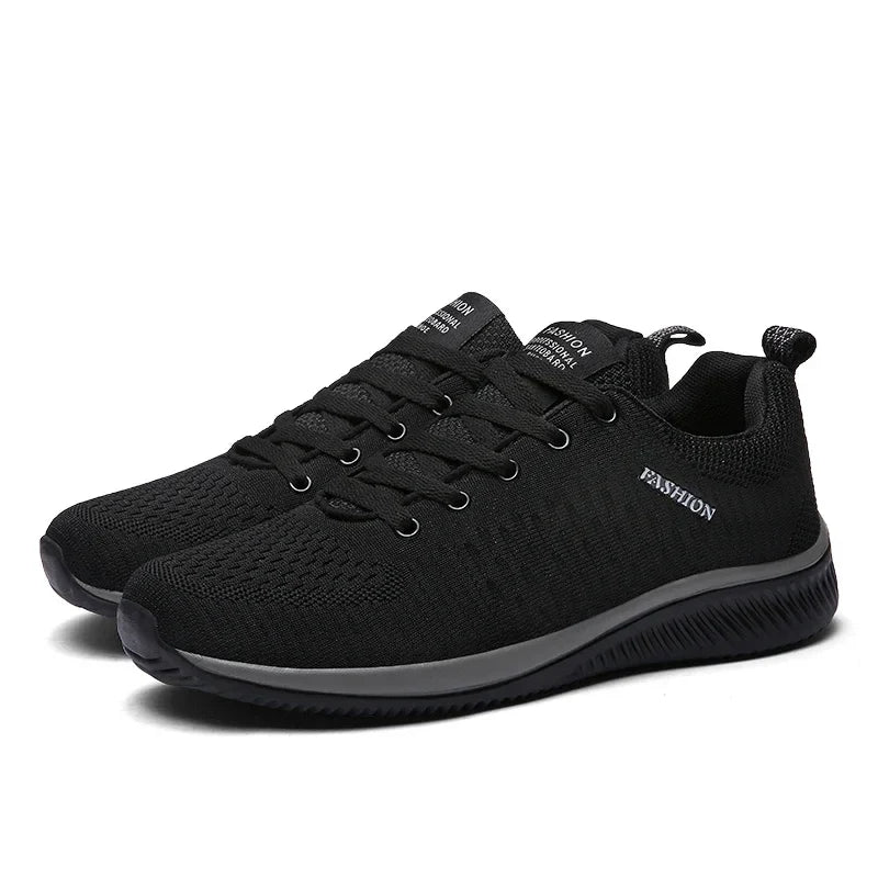 Men's Breathable Knit Sneakers – Lightweight Running & Walking Shoes