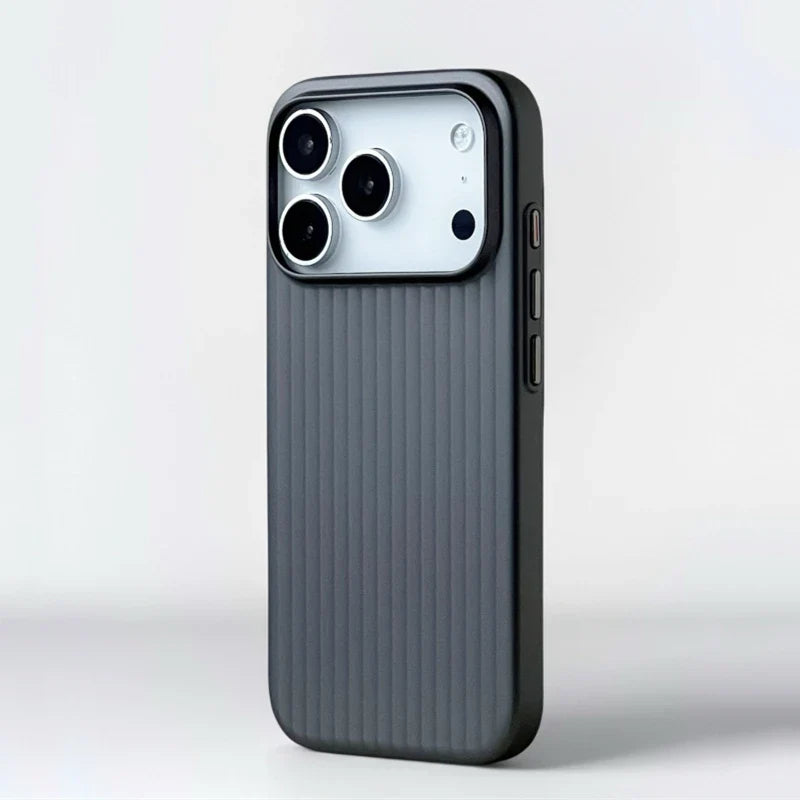 MagSafe iPhone Case – Plating Stripe Shockproof Cover for iPhone 14–18
