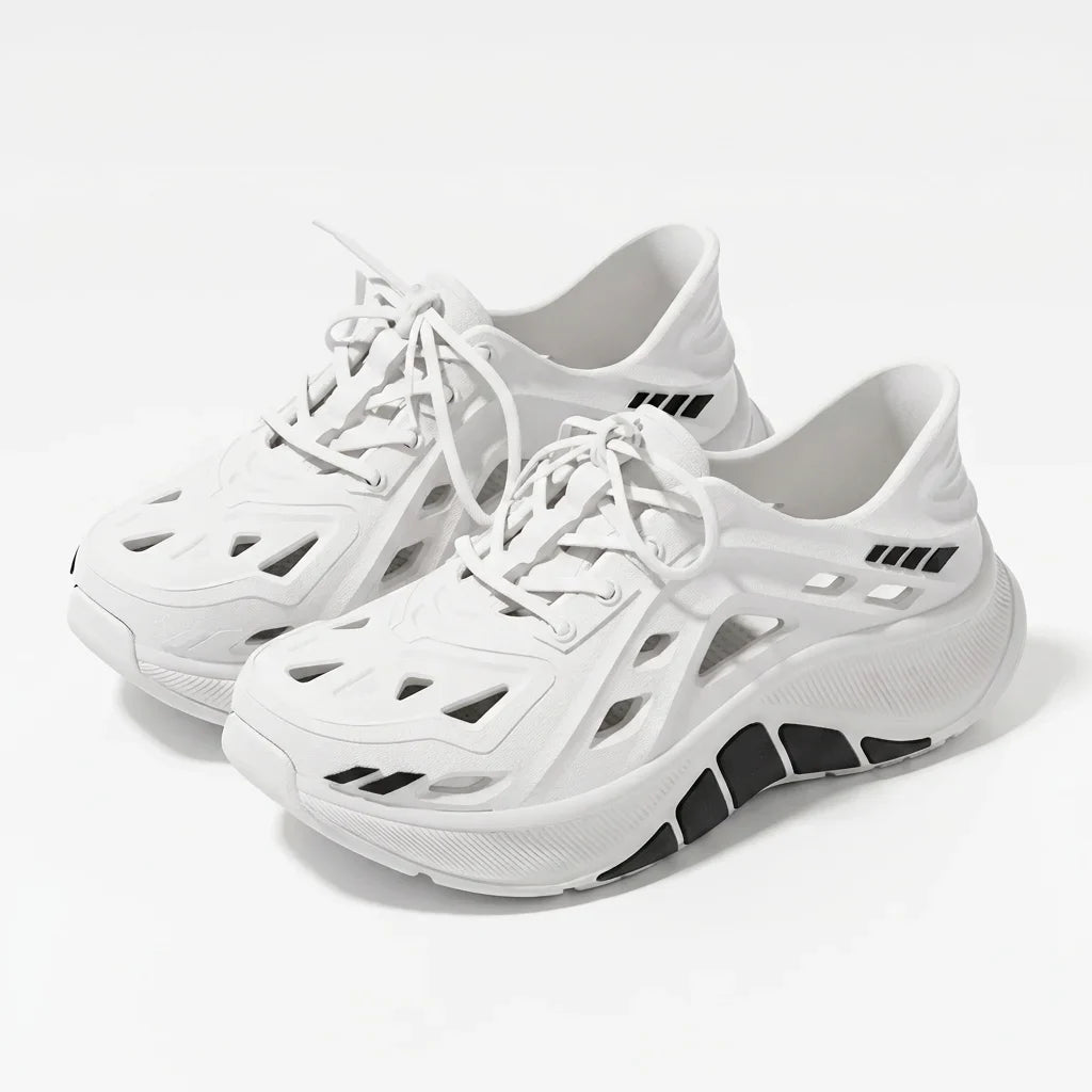 Men's Hollow Clog Sneakers – Non-Slip Outdoor Beach Garden Shoes