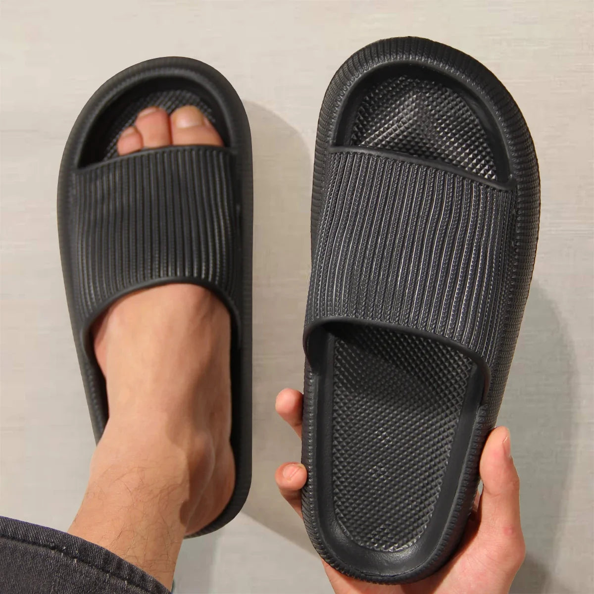 EVA Slide Slippers – Soft Non-Slip Home Sandals for Men & Women