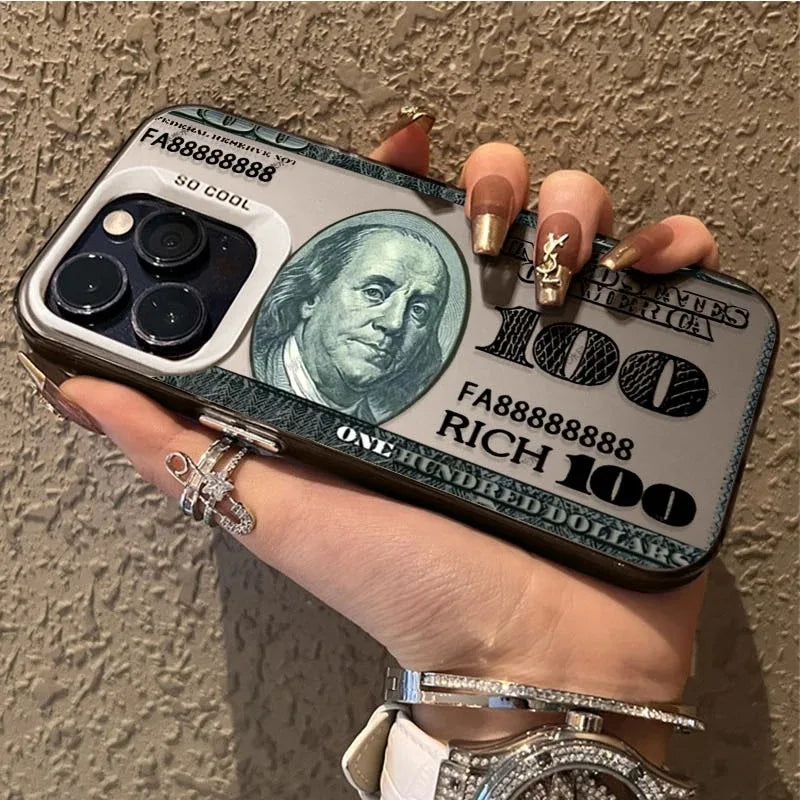 Dollar Bill Print iPhone Case – Matte Hard PC Shockproof Cover