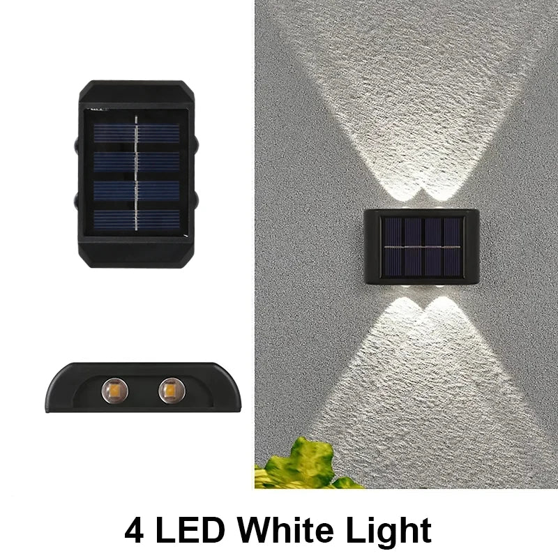 Solar Wall Light Outdoor – Waterproof LED Up & Down Garden Lamp