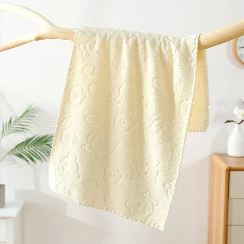 Super Absorbent Quick-Dry Face Towels – Soft Embossed Washcloths