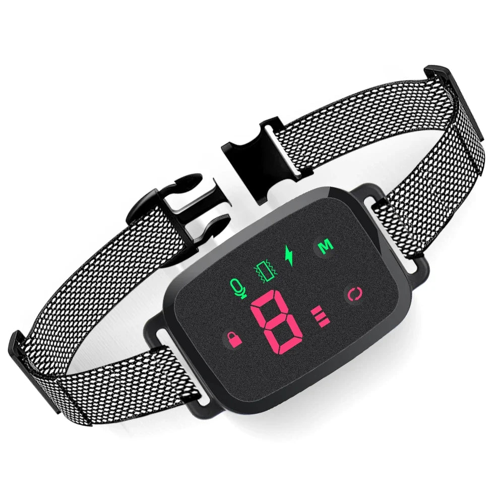 Anti-Bark Dog Collar – Smart Automatic Bark Stopper with HD Display