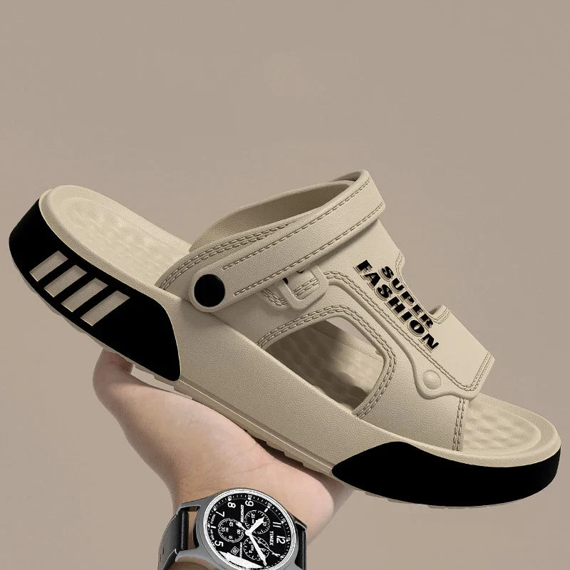 Men's Platform Slide Sandals – EVA Soft Sole, Indoor & Outdoor