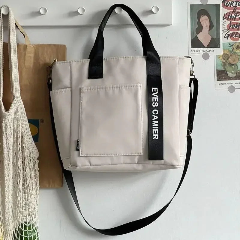 Casual Tote Bag Large Capacity Waterproof Nylon Shoulder Bag