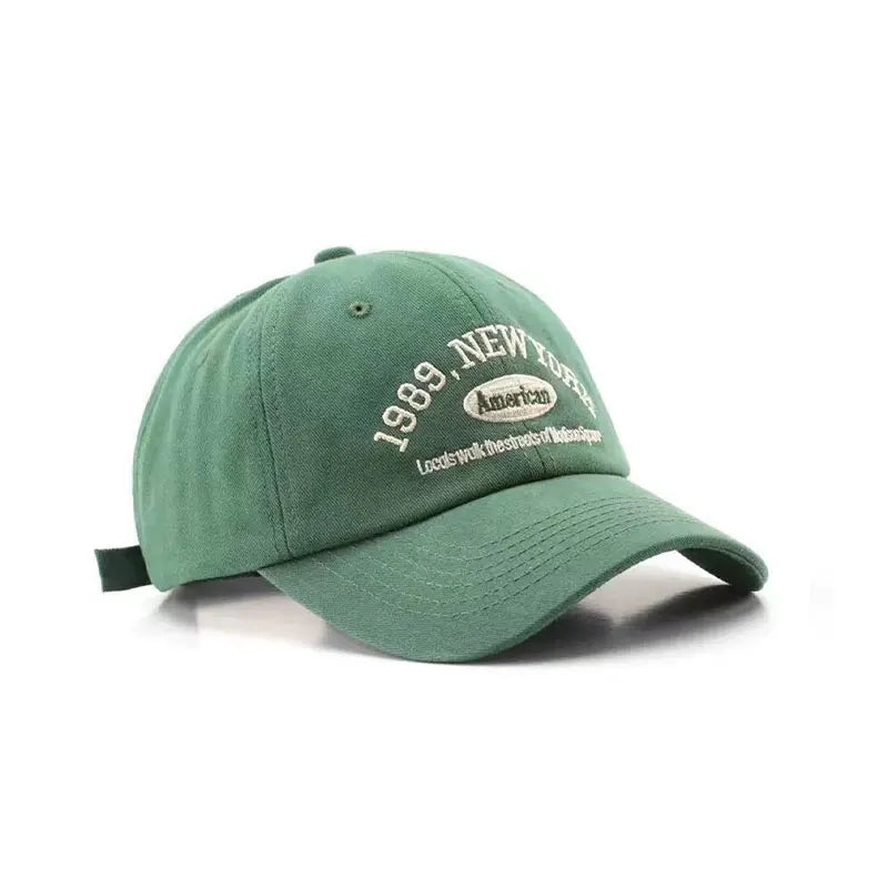 Embroidered Baseball Cap – 1989 New York Vintage Sun Hat