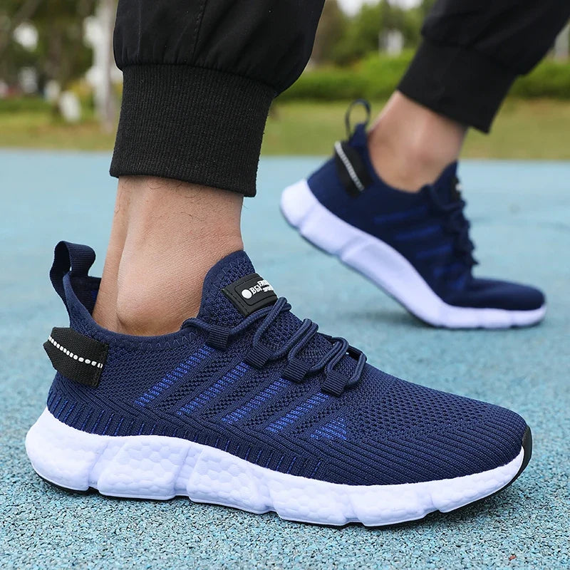 Men's Mesh Breathable Sneakers – Lightweight Casual Running Shoes