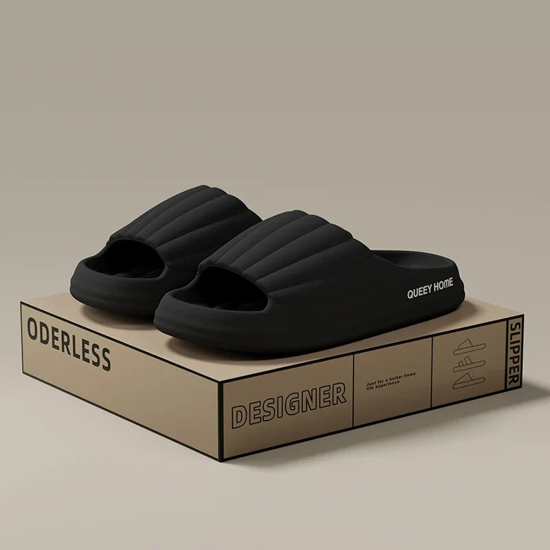 Thick Sole Slide Slippers – Soft Bouncy Comfort Anti-Slip Sandals for Men