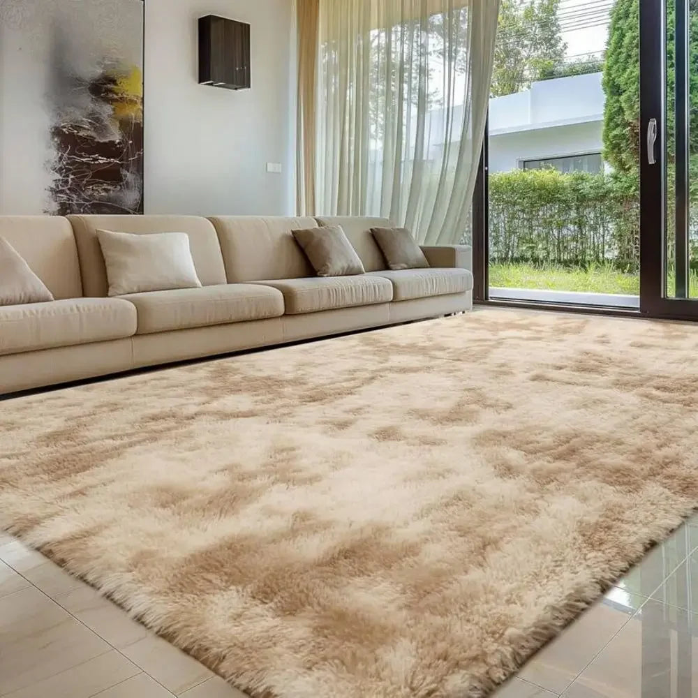 Soft Plush Area Rug for Bedroom & Living Room – Fluffy Floor Carpet