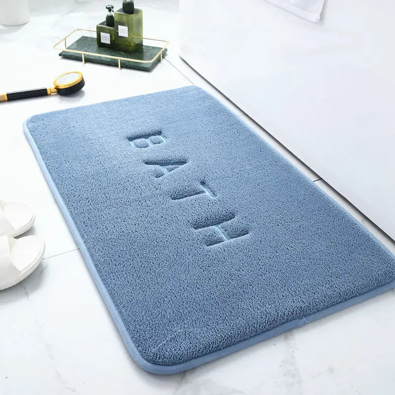Memory Foam Bath Mat – Anti-Slip Super Absorbent Coral Fleece Floor Rug