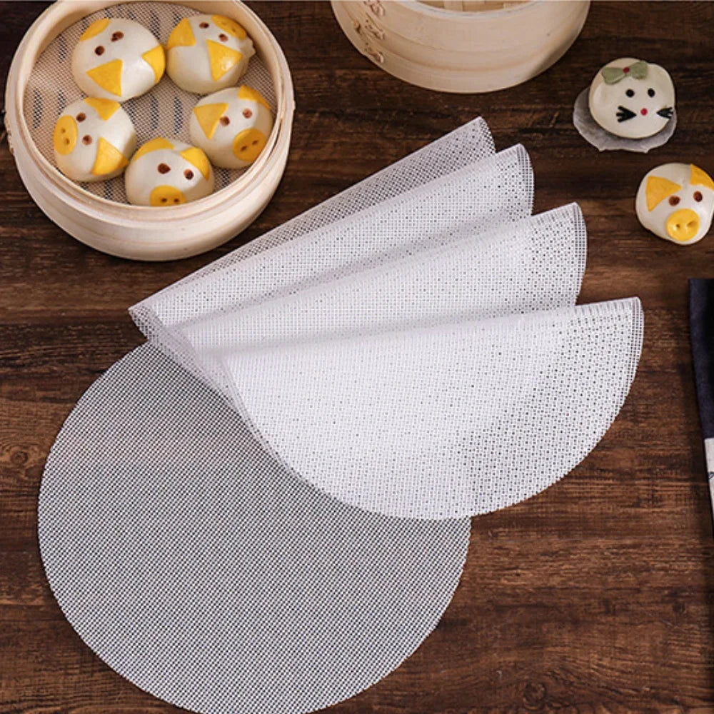 Non-Stick Steamer Liner Mats for Bamboo Steamer