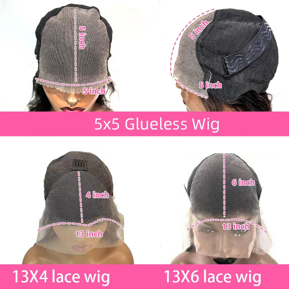 Kinky Straight Lace Front Wig Human Hair – Brazilian 13x4 HD & 5x5 Glueless