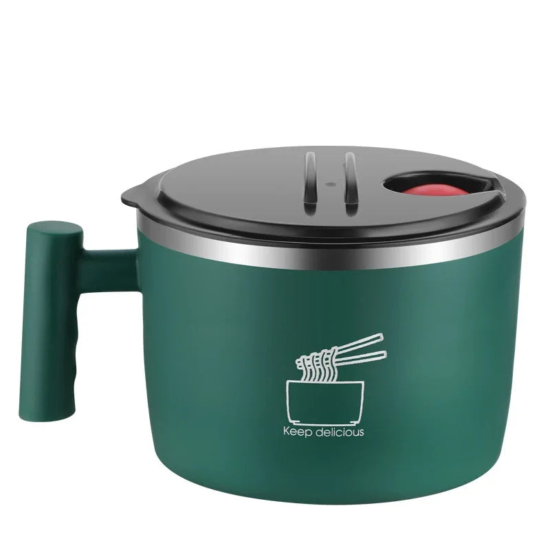 Stainless Steel Noodle Bowl with Lid & Drain