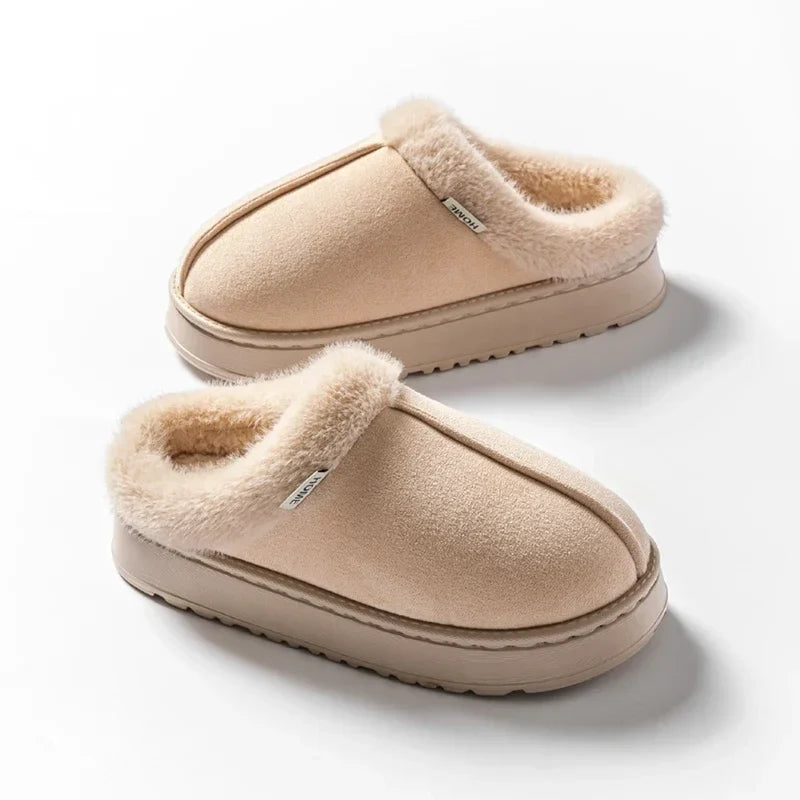 Fluffy Winter Slippers – Warm Indoor House Shoes Unisex
