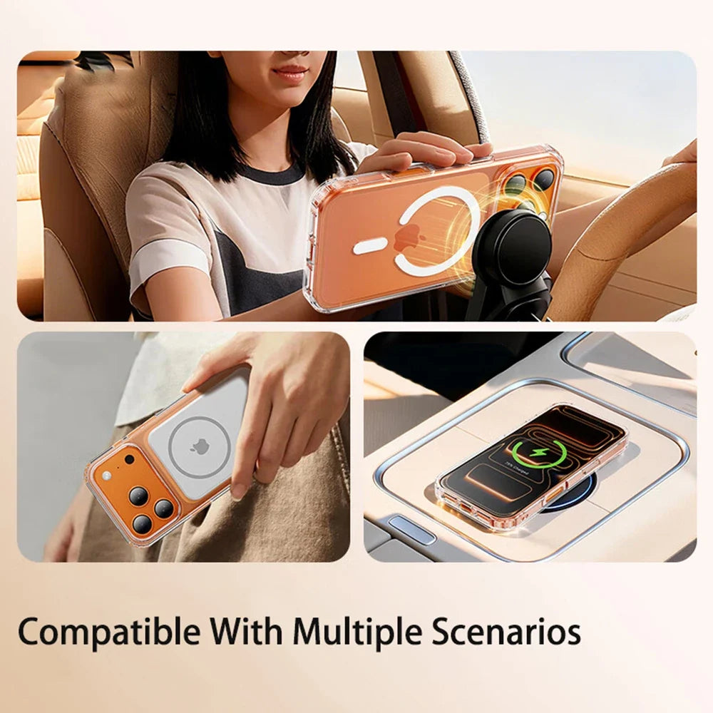 MagSafe Clear iPhone Case – Magnetic Wireless Charging Cover