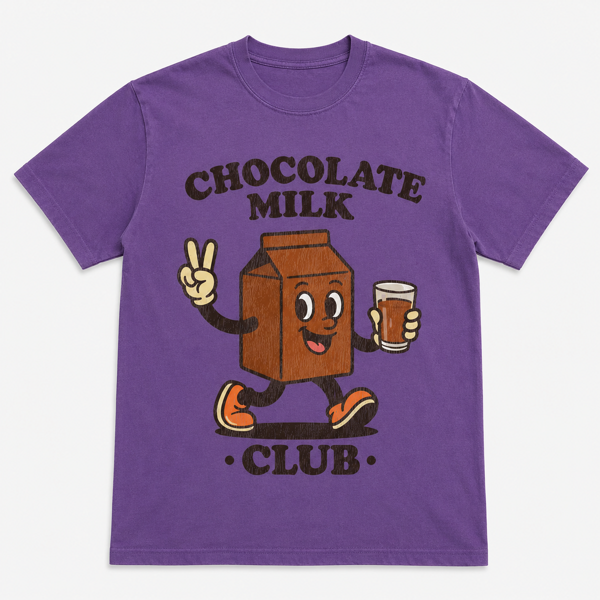 Chocolate Milk Club Graphic T-Shirt – Retro Cartoon Tee