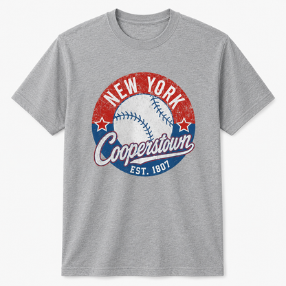 Cooperstown New York Vintage Baseball Shirt