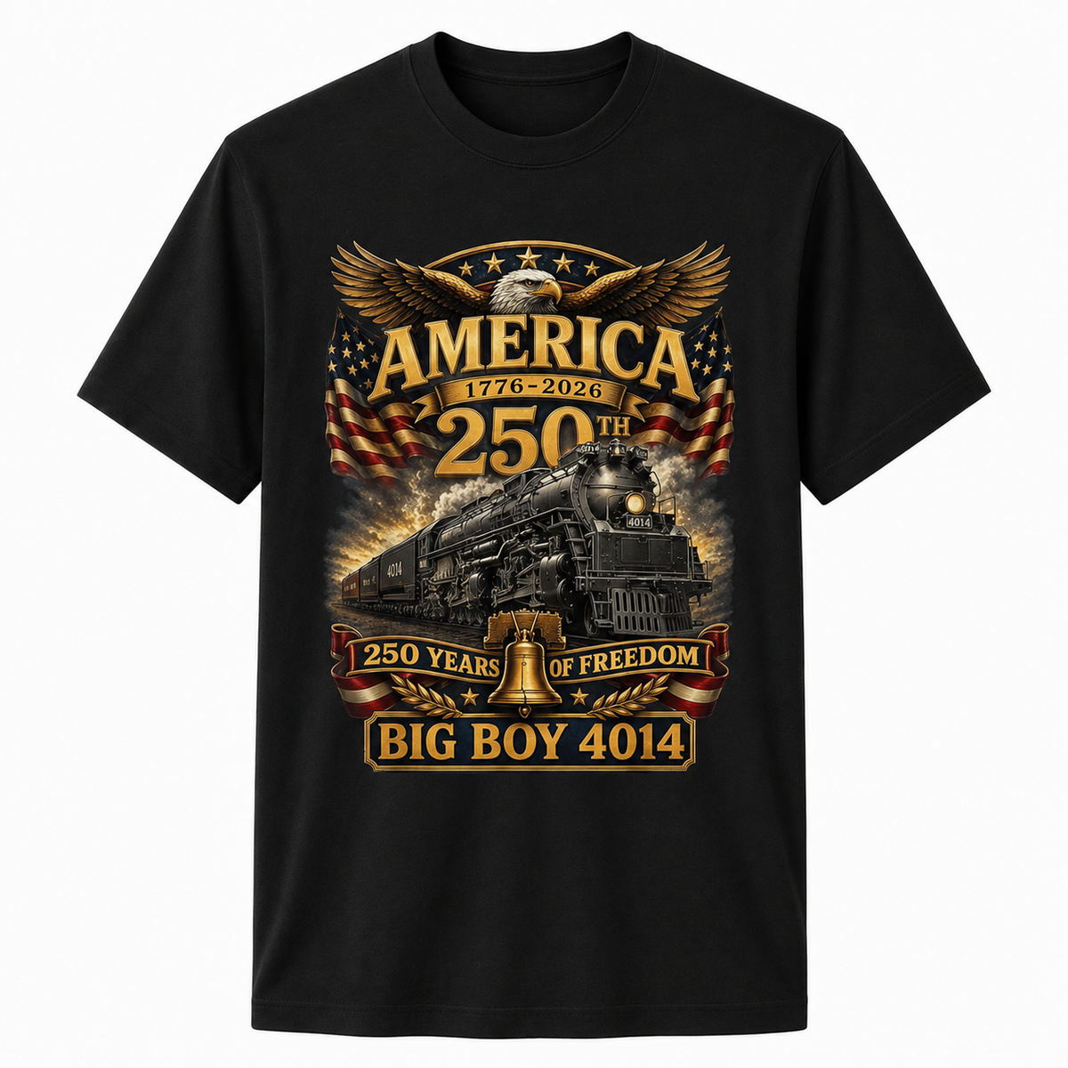 Big Boy 4014 Train USA 250th Anniversary Shirt