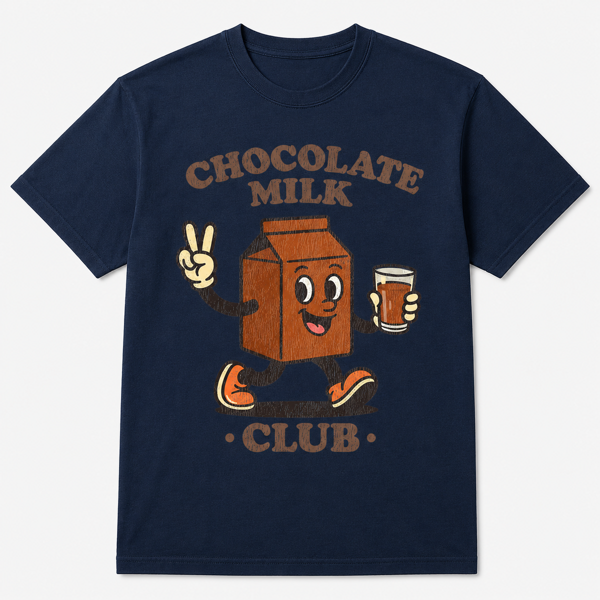 Chocolate Milk Club Graphic T-Shirt – Retro Cartoon Tee