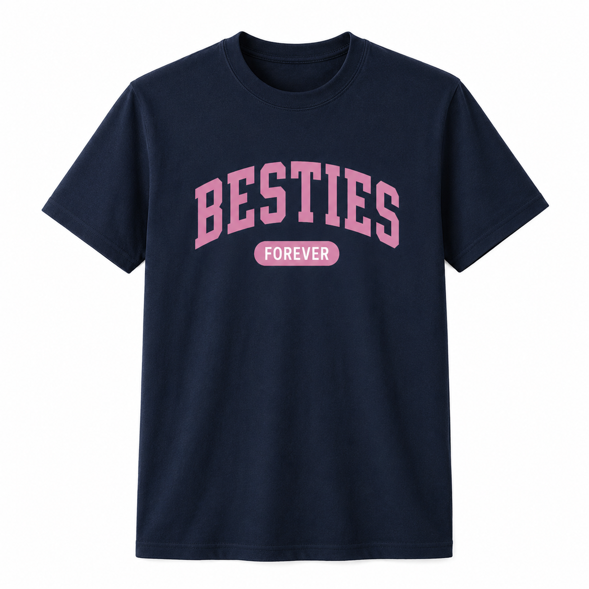Besties Forever Graphic T-Shirt – BFF College Style Tee