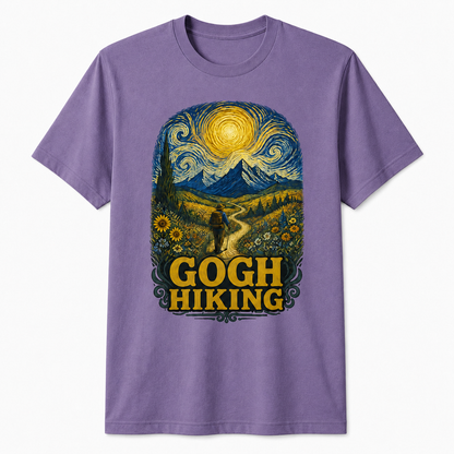 Gogh Hiking Funny Van Gogh Art Hiker T-Shirt