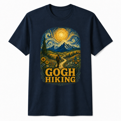 Gogh Hiking Funny Van Gogh Art Hiker T-Shirt