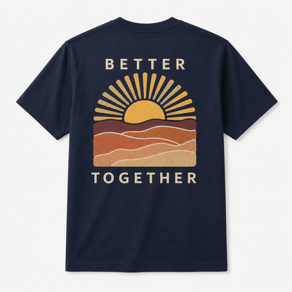 Better Together Sunset Graphic T-Shirt – Matching Couple Tee