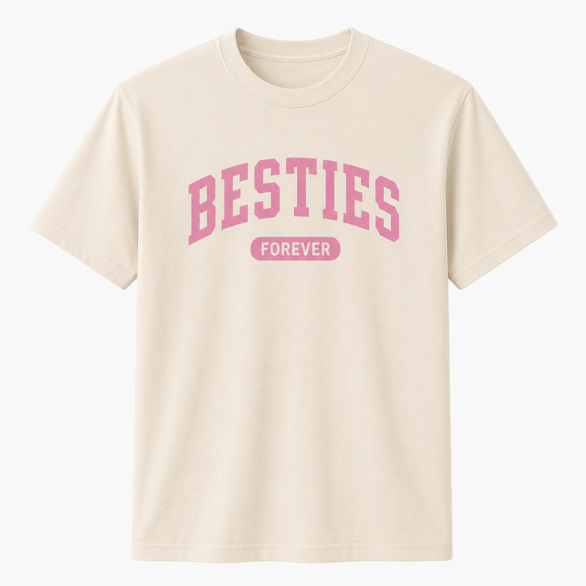 Besties Forever Graphic T-Shirt – BFF College Style Tee