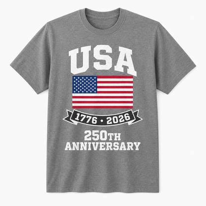 USA 250th Anniversary American Flag Patriotic Shirt