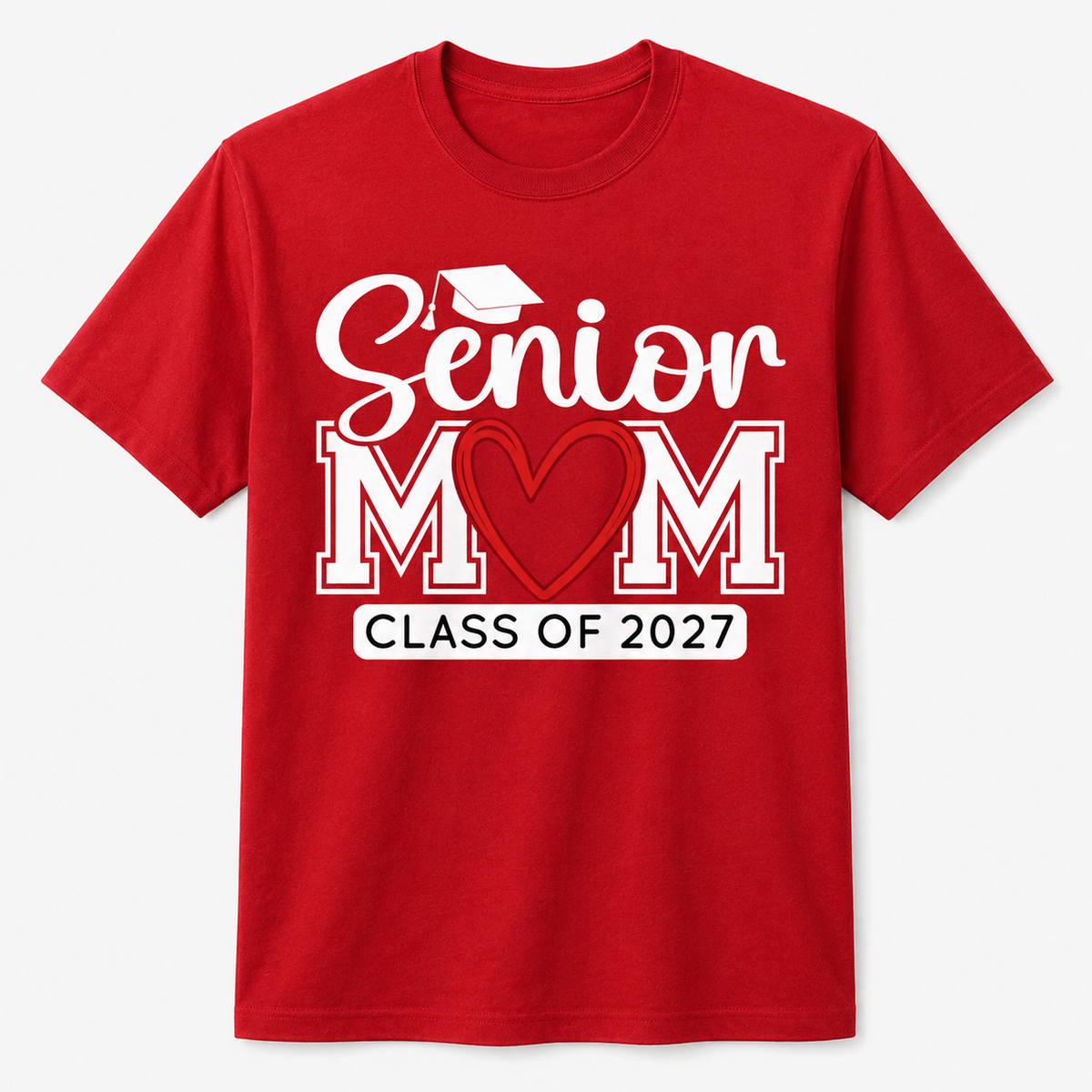 Senior Mom Class of 2027 Graduation T-Shirt – Funny Gift