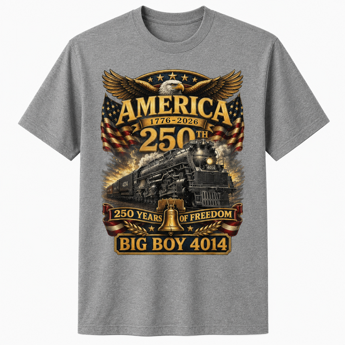 Big Boy 4014 Train USA 250th Anniversary Shirt