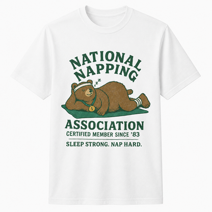 National Napping Association Bear Shirt