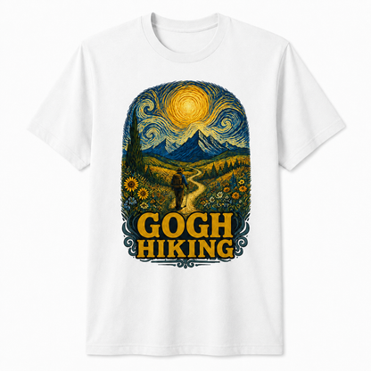 Gogh Hiking Funny Van Gogh Art Hiker T-Shirt