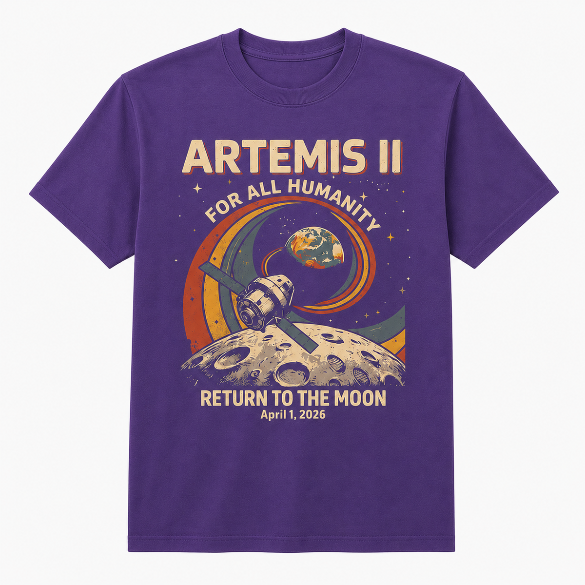 Artemis II Return to the Moon T-Shirt – NASA Space Mission Tee