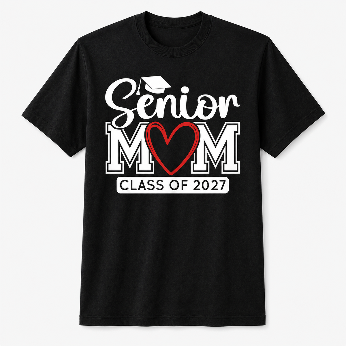 Senior Mom Class of 2027 Graduation T-Shirt – Funny Gift