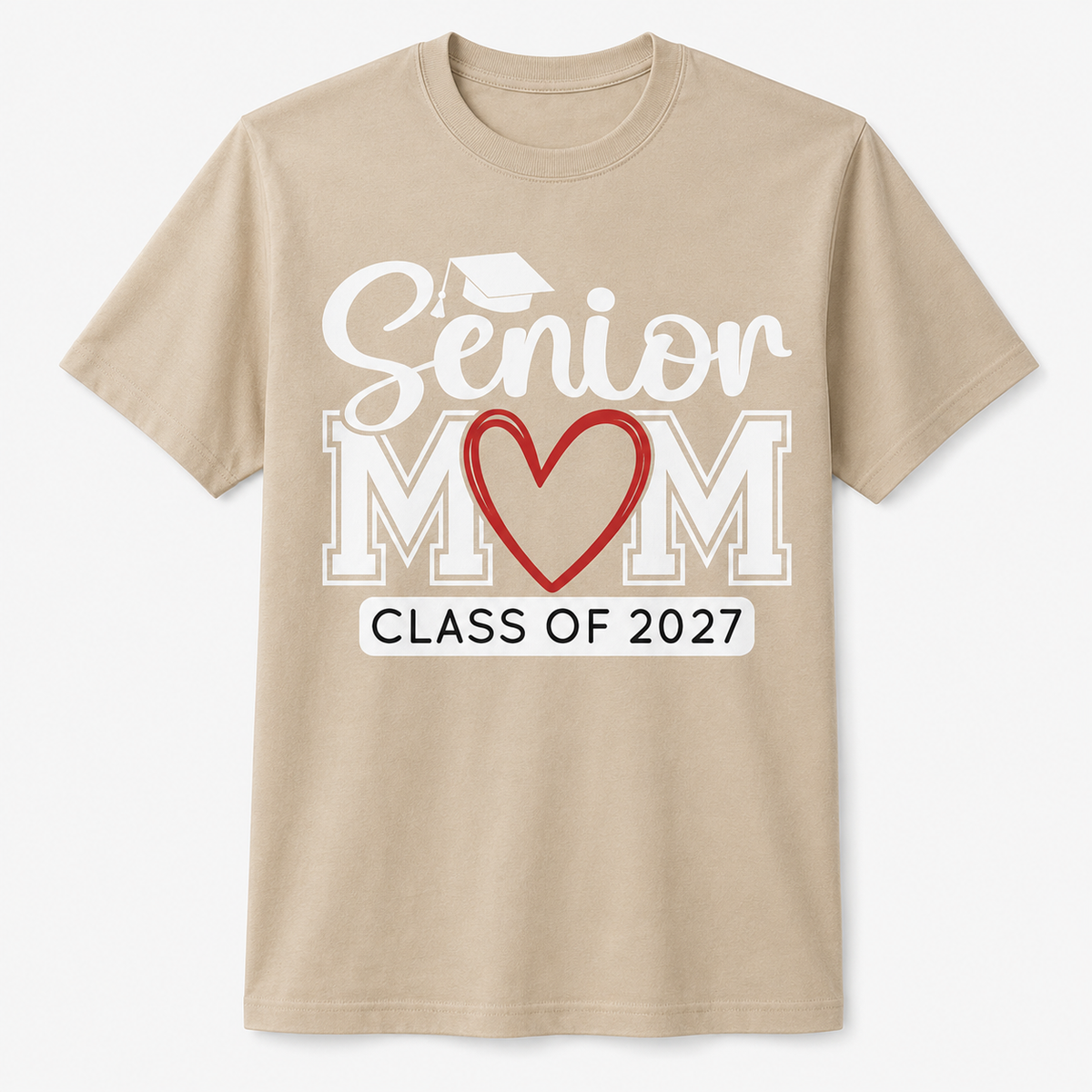 Senior Mom Class of 2027 Graduation T-Shirt – Funny Gift