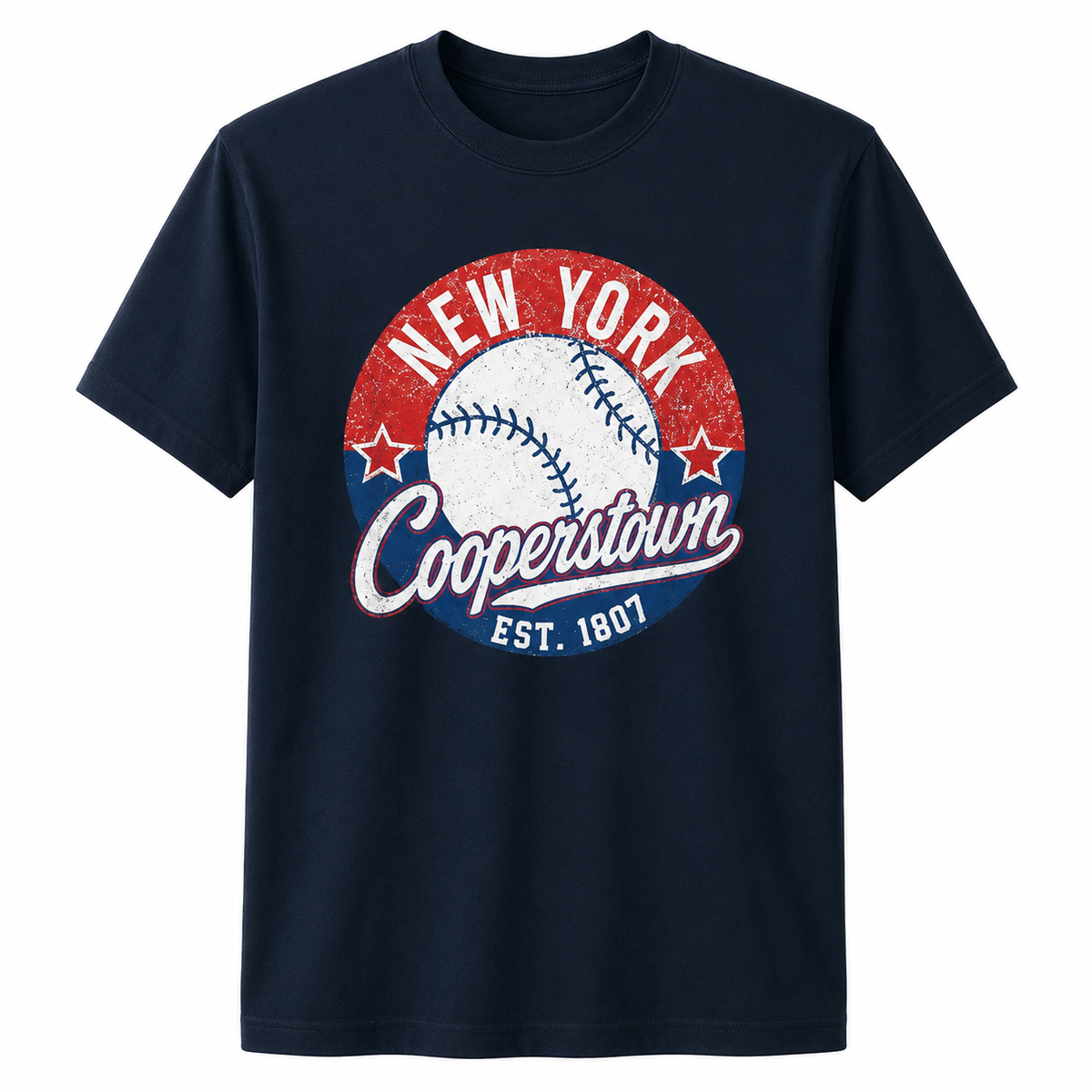 Cooperstown New York Vintage Baseball Shirt