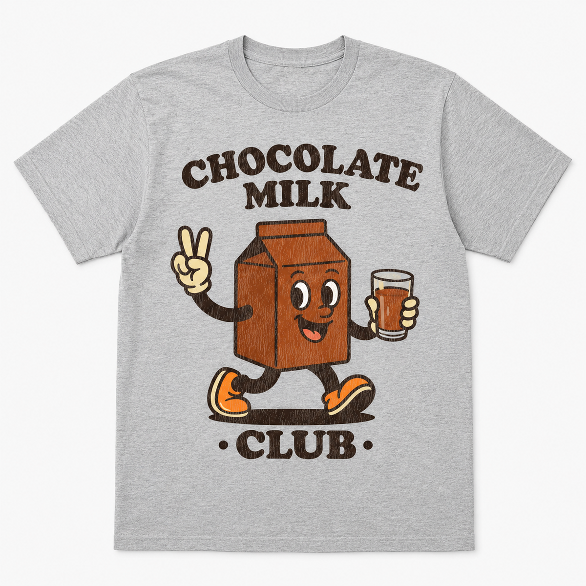 Chocolate Milk Club Graphic T-Shirt – Retro Cartoon Tee