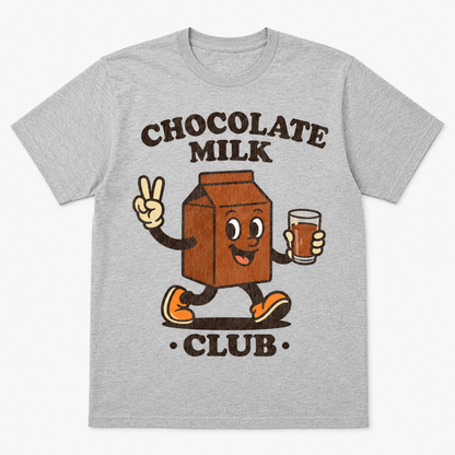 Chocolate Milk Club Graphic T-Shirt – Retro Cartoon Tee
