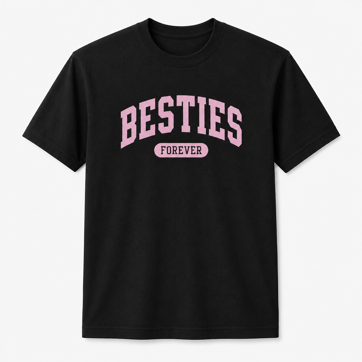 Besties Forever Graphic T-Shirt – BFF College Style Tee