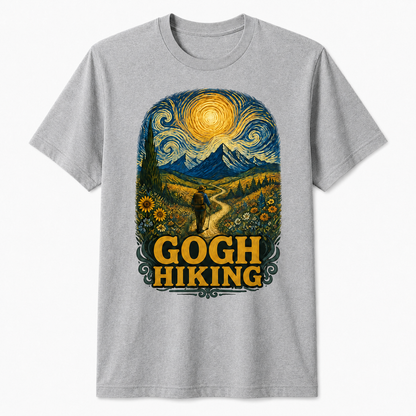 Gogh Hiking Funny Van Gogh Art Hiker T-Shirt