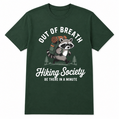 Funny Retro Raccoon Hiking Shirt