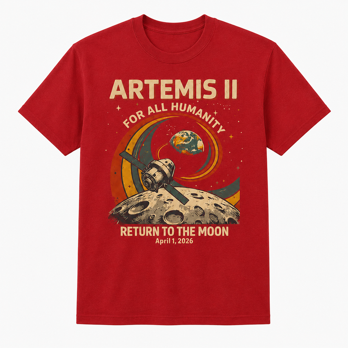 Artemis II Return to the Moon T-Shirt – NASA Space Mission Tee